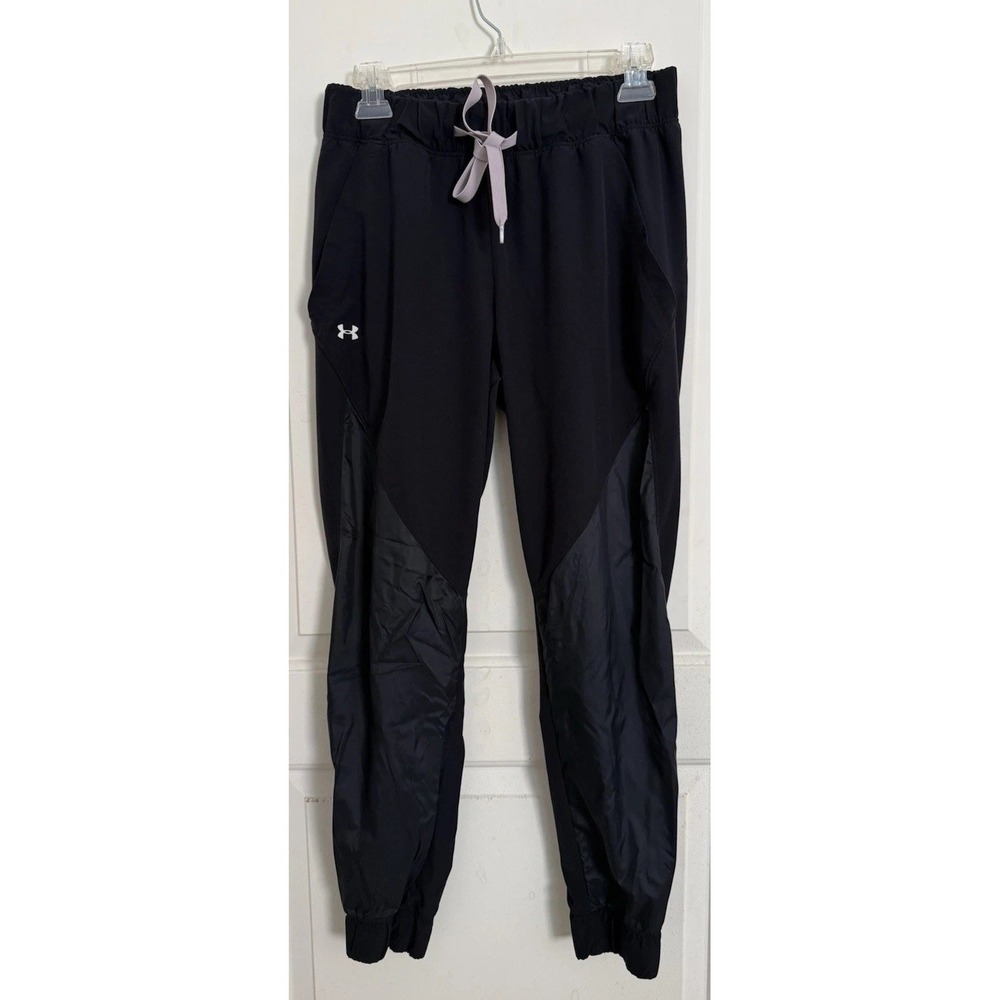 Under Armour Womens Track Pants Small Loose Drawstring Comfort Waist Band Pocket